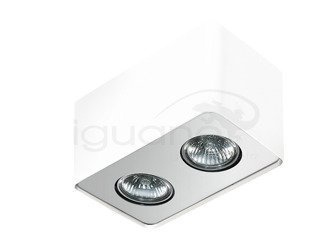 Lampa NINO 2 plafon biała-aluminium