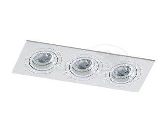 Lampa CARO 3 SQUARE biała