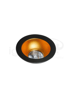 Lampa REMO 1 Downlight czarna ze złotym wkładem