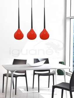 Lampa AGA-3 wisząca czerwona