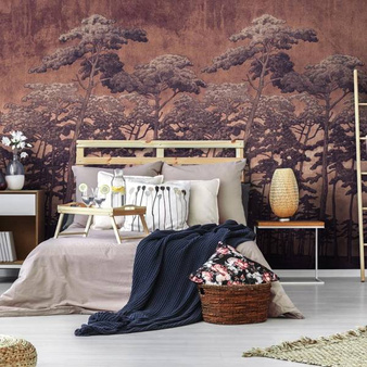 Mural Secret Forest Rust winyl 