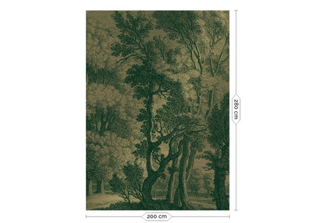 Mural Engraved Landscapes MW-031 złoty