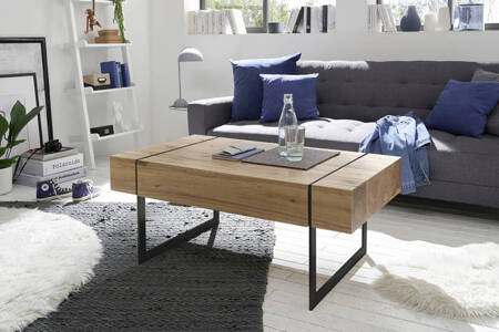 Stolik kawowy PAPHOS czarne nogi