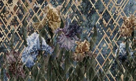 Mural Iris 35 0763 07 flizelina