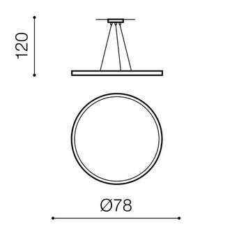 Lampa Cream AZ3287 SMART 78 wisząca biała