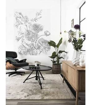 Mural Engraved Flowers PA-013