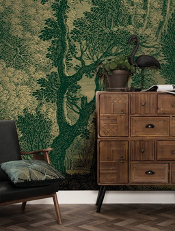 Mural Engraved Landscapes MW-032 gold