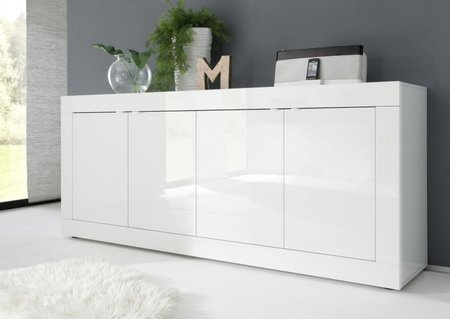 Komoda BASIC 4 drzw biała