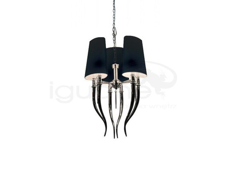 Lampa DIABLO 3 czarna wisząca