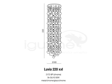 Lampa LUVIA 220 XXL wisząca