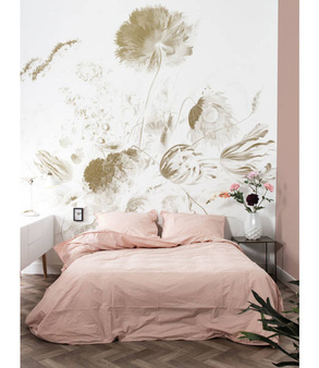 Mural Golden Age Flowers MW-050 złoty