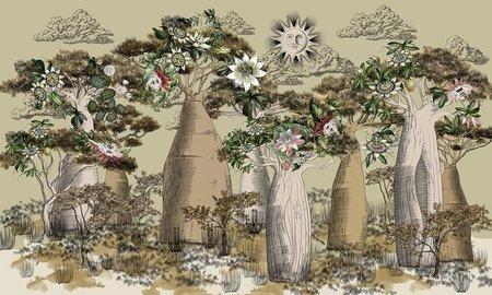 Mural Savana 35 0792 06  flizelina