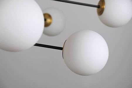Lampa Oviedo 8 wisząca czarno-złota