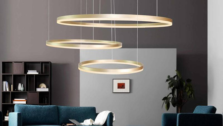 Lampa Halo złota