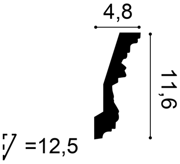 Listwa przysufitowa C201