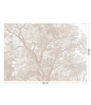 Mural Engraved Landscape Sand WP-778