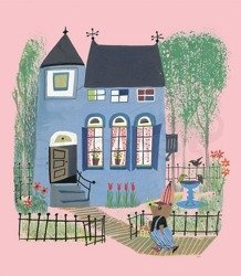 Bear With Blue House WS-043