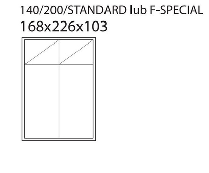 Łóżko Vesta Bed F-SPECIAL z pojemnikiem 140x200 tkanina