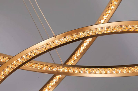 Lampa BRIGHTON 3 złota