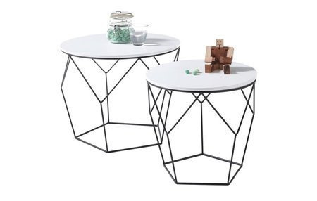 Stolik kawowy HAITI lakier biały mat