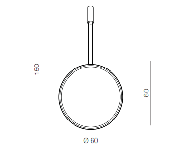 Lampa wisząca MASSIMA 60 złota