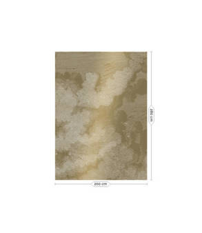 Mural Engraved Clouds MW-010 złoty