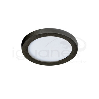 Lampa Slim 9 Round 3000K IP44 czarna