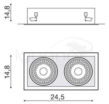 Lampa Nova 2 biała