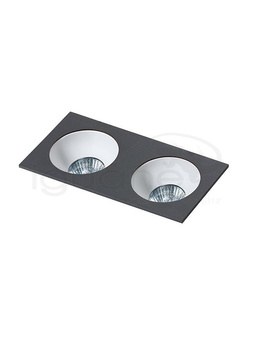 Lampa HUGO 2 Downlight czarna z wkładem białym