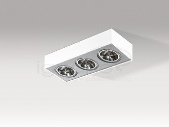 Lampa PAULO 3 12V biała / aluminiowa