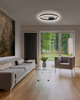 Plafon Halo 80 czarny