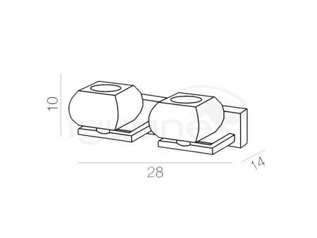 Lampa RUBIC 2 kinkiet