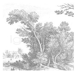 Mural Engraved Landscapes WP-321