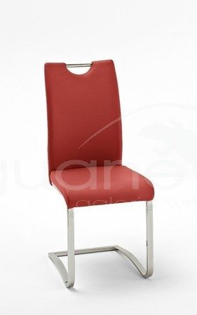 Krzesło KOELN ekoskóra czerwona