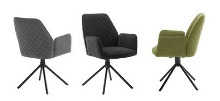 Krzesło obrotowe ACANDI z podłokietnikami oliwkowe