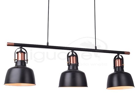 Lampa DARLING 3 LINE czarna