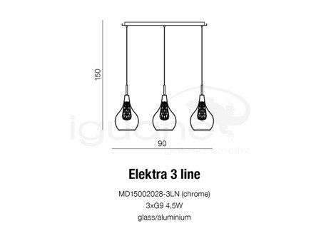 Lampa ELEKTRA 3 LINE
