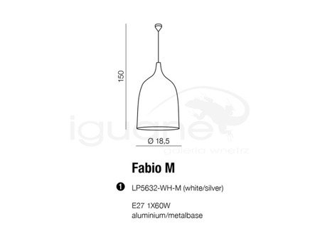 Lampa FABIO M wisząca