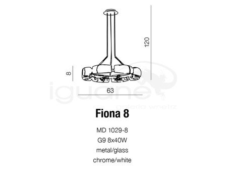 Lampa FIONA 8 wisząca