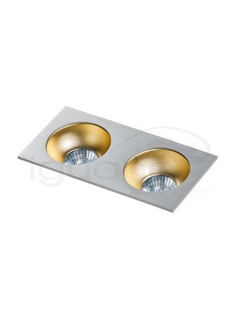 Lampa HUGO 2 Downlight aluminiowa z wkładem szampańskim