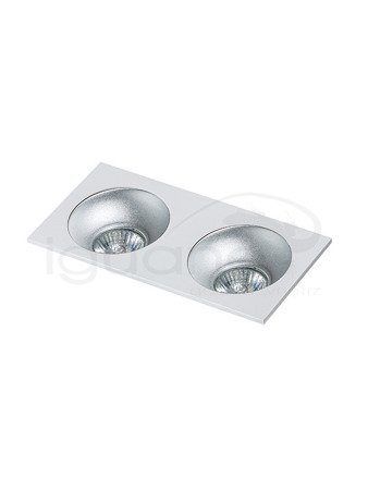 Lampa HUGO 2 Downlight biała z wkładem aluminowym