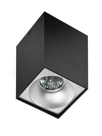 Lampa HUGO czarna z wkładem aluminiowym