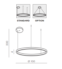 Lampa Halo 100 czarna