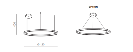 Lampa Halo 120 złota