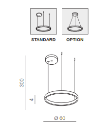 Lampa Halo 60 złota