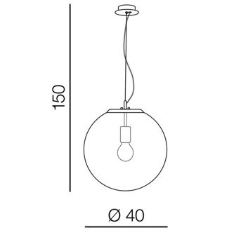 Lampa Iris 40 AZ3107 chrom