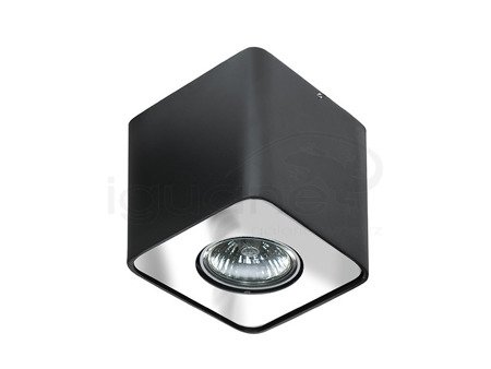 Lampa NINO 1 plafon czarna-chrom