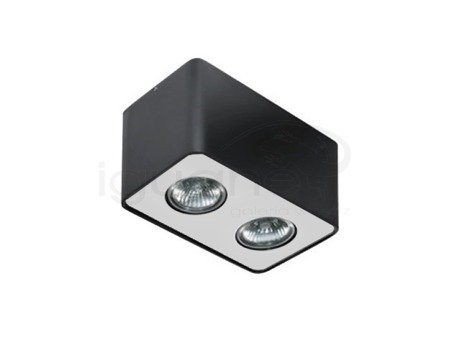 Lampa NINO 2 plafon czarna-aluminium