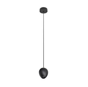 Lampa Ovum 1 AZ3095 wisząca natynkowa czarna