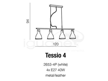 Lampa TESSIO 4 wisząca